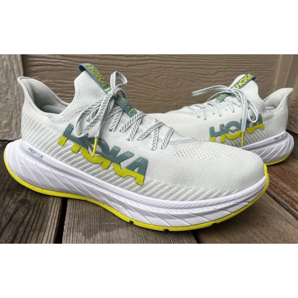 Hoka One One Carbon X 3 Mens 12.5D Running Shoes Billowing Sail/Evening Primrose